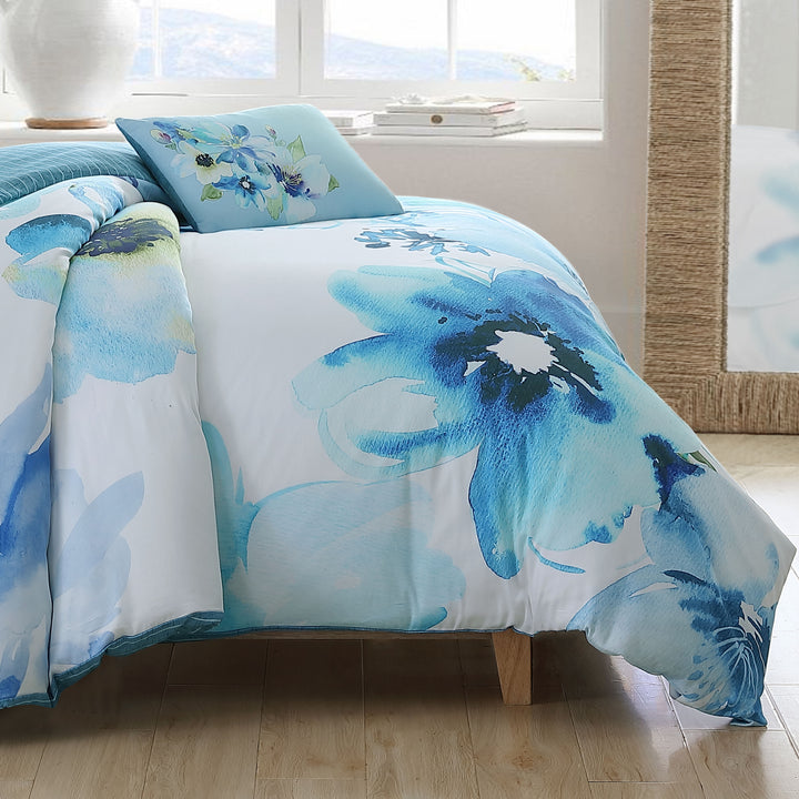 Bebejan Watercolor Blue 5 Piece Reversible Comforter Set Comforter Sets By Bebejan®