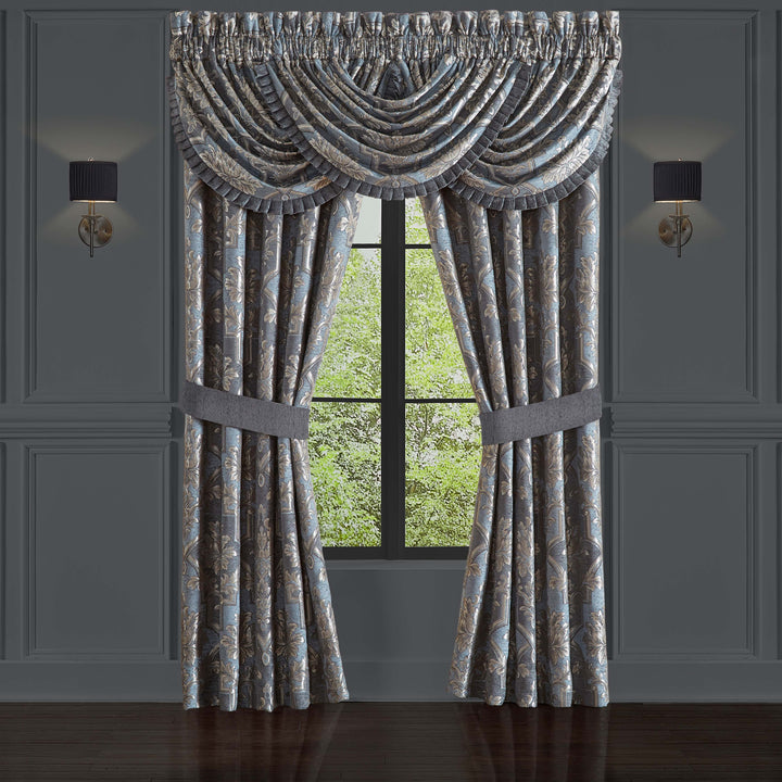 Woodhaven Powder Blue Window Panel Pair Window Panels By J. Queen New York