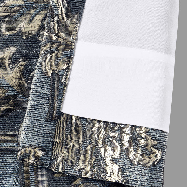 Woodhaven Powder Blue Window Panel Pair Window Panels By J. Queen New York