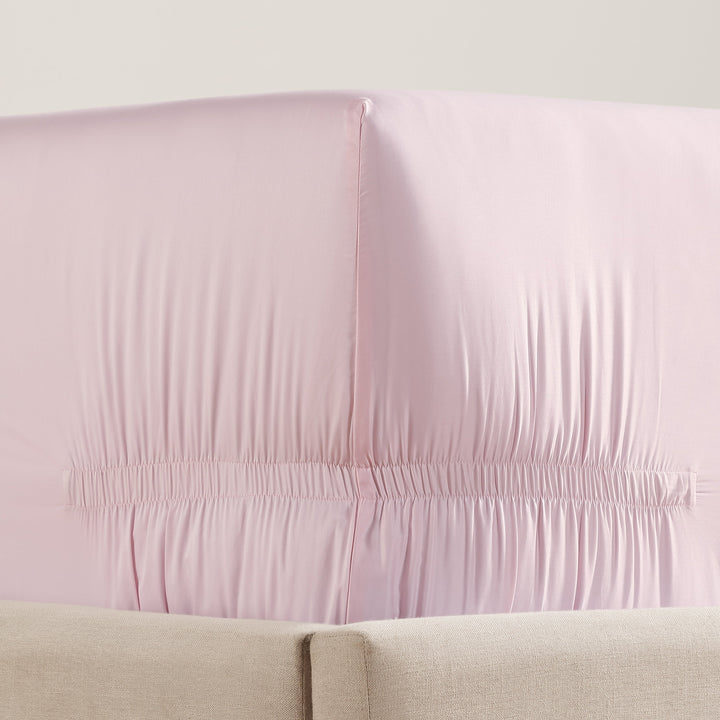 pure parima sateen fitted sheet pink