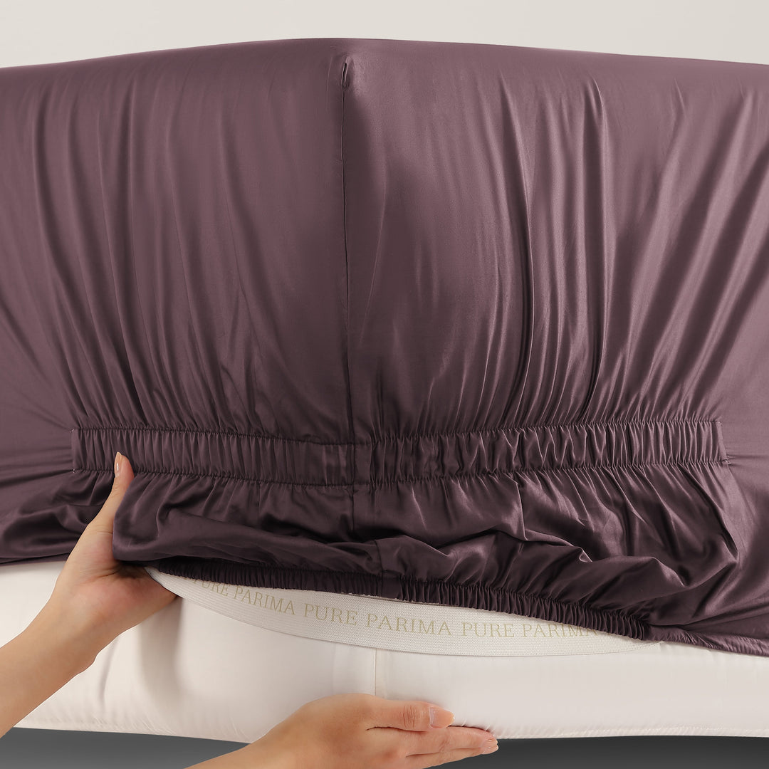 Purefect Fit Adjustable Sateen Fitted Sheet