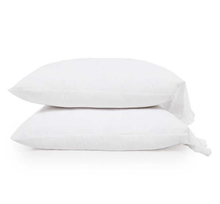 Audrey Ruffle Cotton Percale Pillowcase Set Pillowcase By Pom Pom at Home