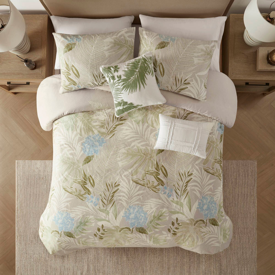 Kiawah Island Taupe 5 Piece Duvet Cover Set Duvet Covers By JLA HOME/Olliix (E & E Co., Ltd)