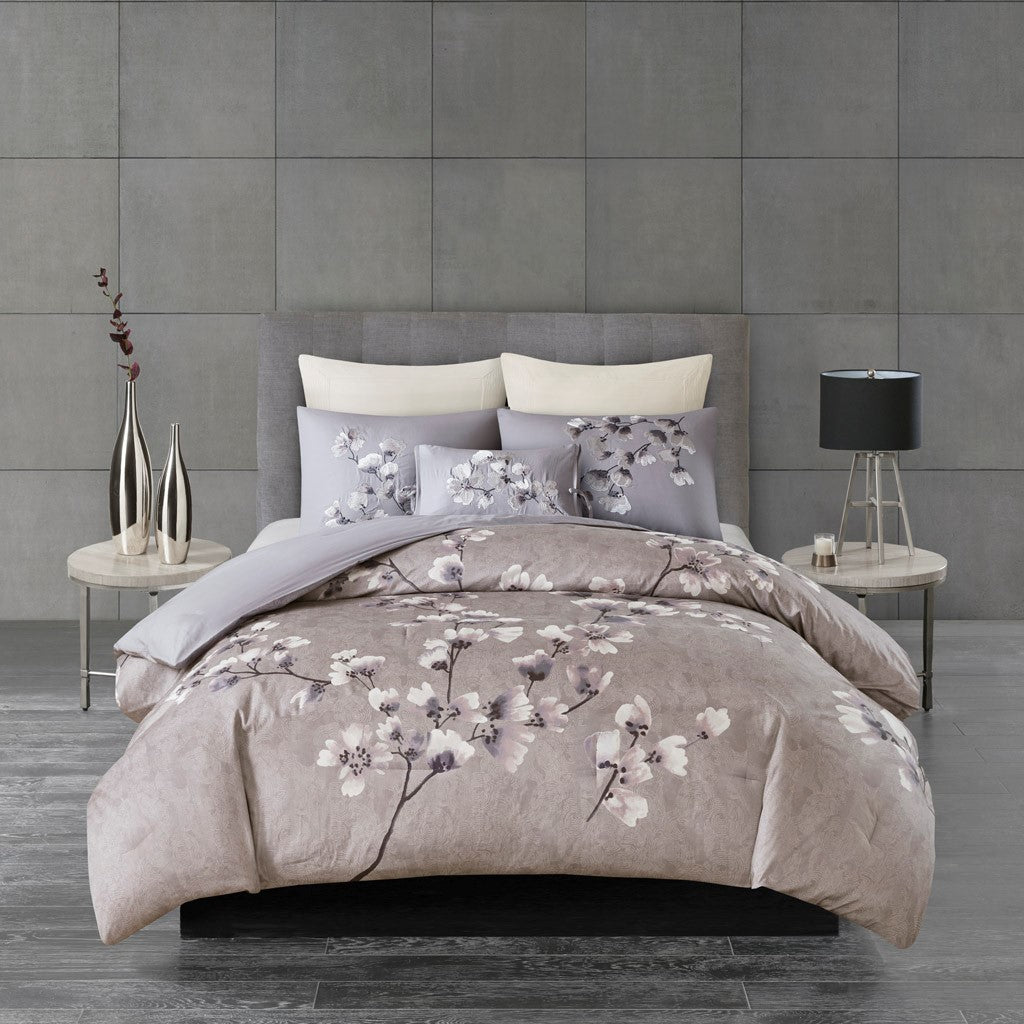 Wisdom Lilac 3 Piece Comforter Set Comforter Sets By JLA HOME/Olliix (E & E Co., Ltd)