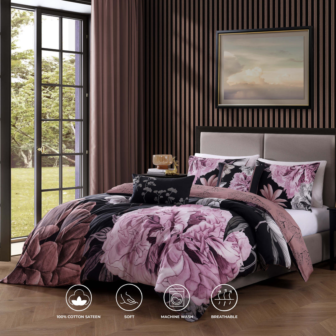 Bebejan Midnight Meadow 5 Piece Reversible Comforter Set Comforter Sets By Bebejan®