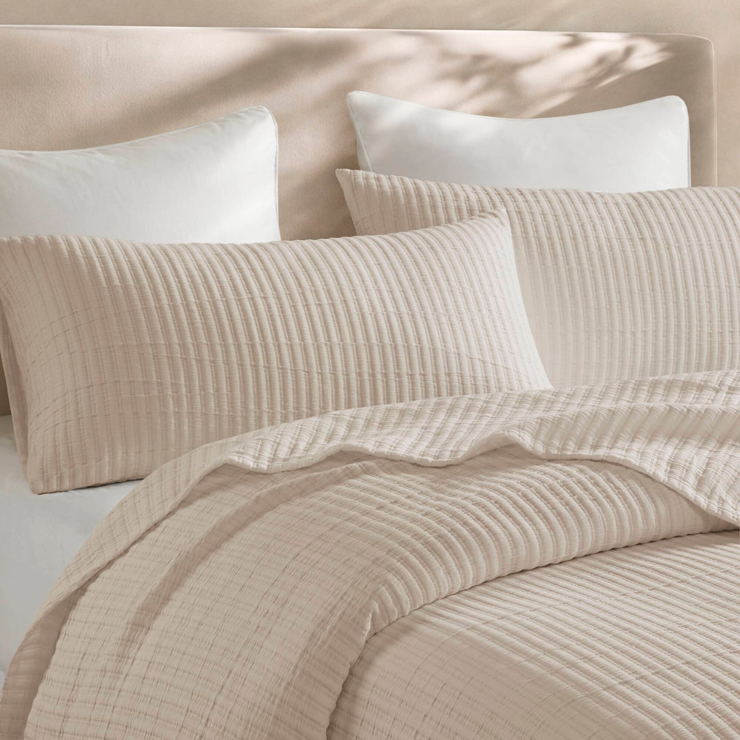 Hayden 3-Piece Cotton Blend Textured Knit Quilt Set
