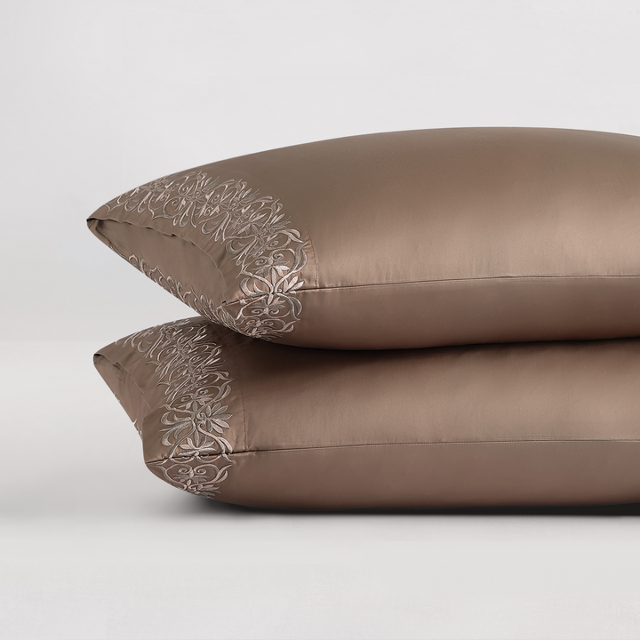 Ariane Pillowcase Set | 100% Certified Giza Egyptian Cotton Pillowcase By Pure Parima