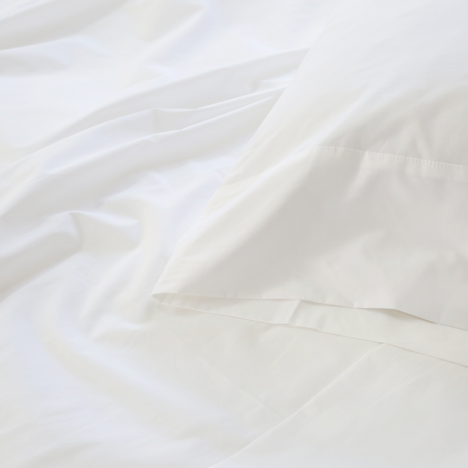 Cotton Percale Pillowcase Set Pillowcase By Pom Pom at Home