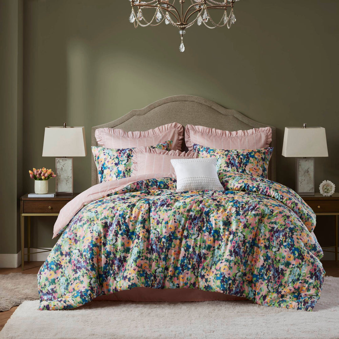 Ophelia Multi 8 Piece Comforter Set Comforter Sets By JLA HOME/Olliix (E & E Co., Ltd)