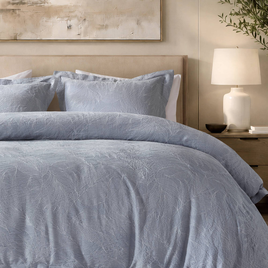Serene TENCEL™ Cotton Jacquard 3 Piece Duvet Cover Set