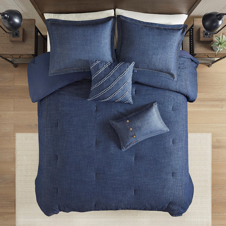 Primerry Blue 5 Piece Comforter Set Comforter Sets By JLA HOME/Olliix (E & E Co., Ltd)