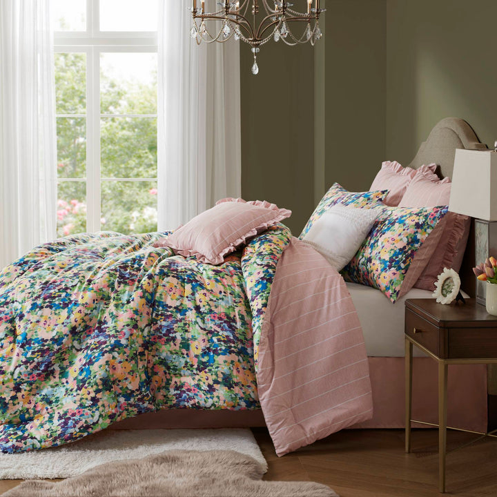 Ophelia Multi 8 Piece Comforter Set Comforter Sets By JLA HOME/Olliix (E & E Co., Ltd)