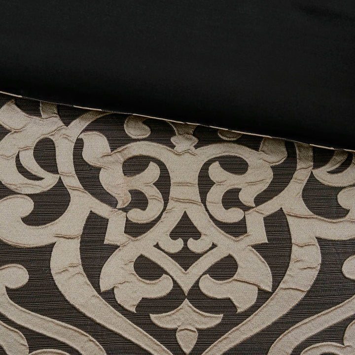 Odette Black 8 Piece Jacquard Comforter Set Comforter Sets By JLA HOME/Olliix (E & E Co., Ltd)