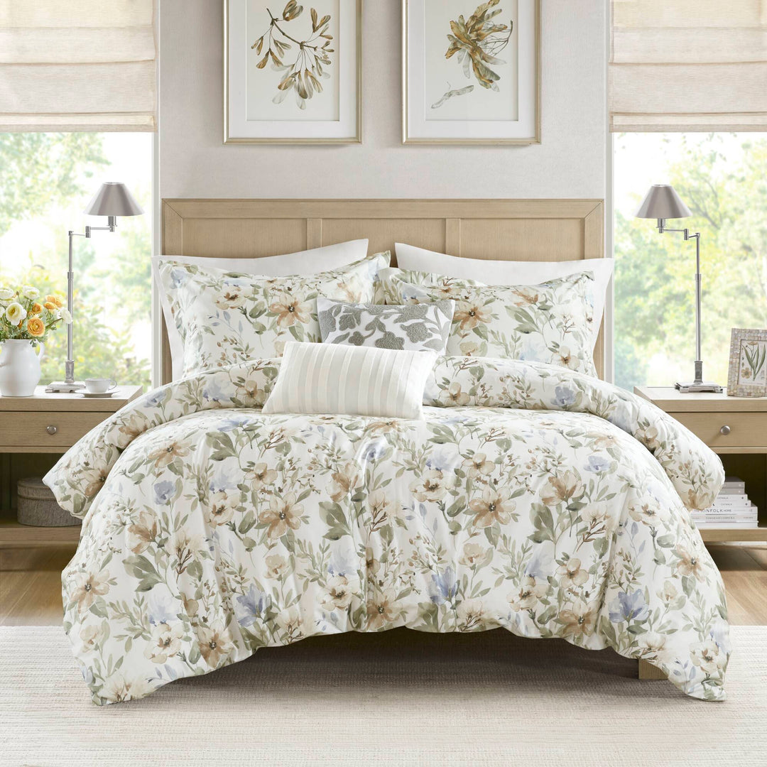 Herbal Multi 5 Piece Duvet Cover Set Duvet Covers By JLA HOME/Olliix (E & E Co., Ltd)
