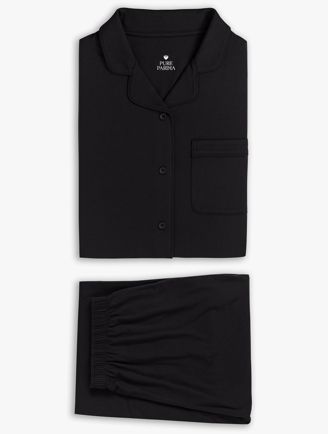 Soft-Knit Long Sleeve Pajama Set Pajama By Pure Parima