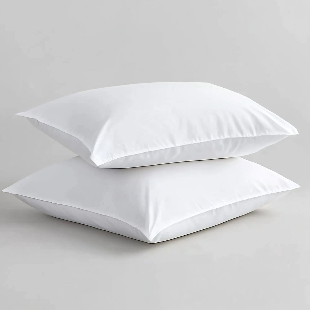 Antimicrobial & Water-Resistant Egyptian Cotton Percale Pillow Protector Set Pillow Cover By Pure Parima