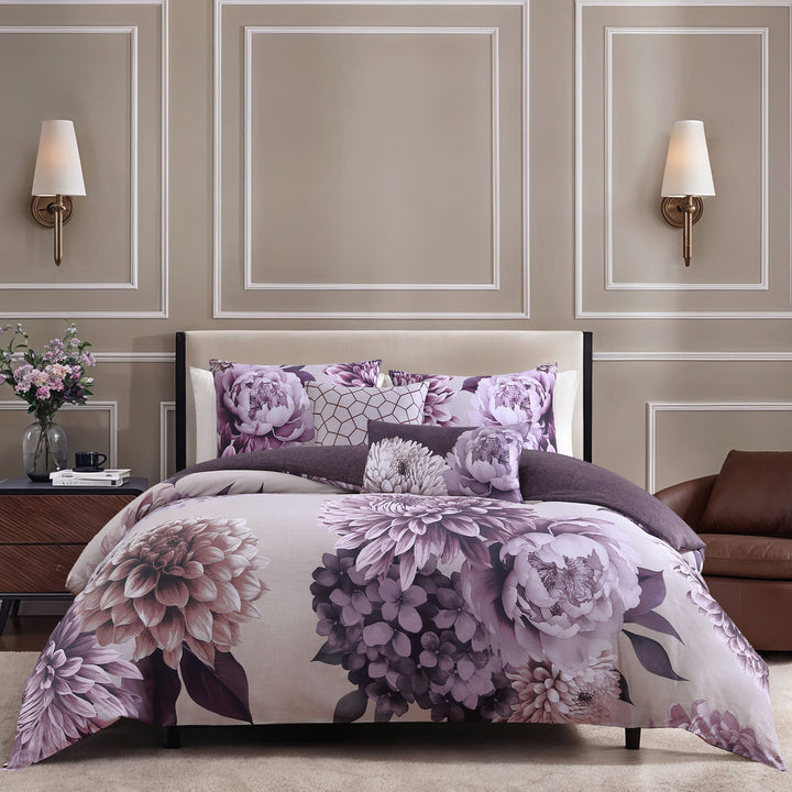 Bebejan Plum Petal 5 Piece Reversible Comforter Set Comforter Sets By Bebejan®