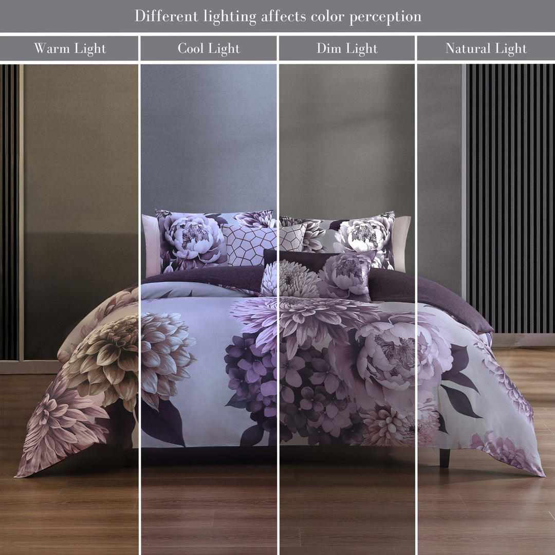 Bebejan Plum Petal 5 Piece Reversible Comforter Set Comforter Sets By Bebejan®