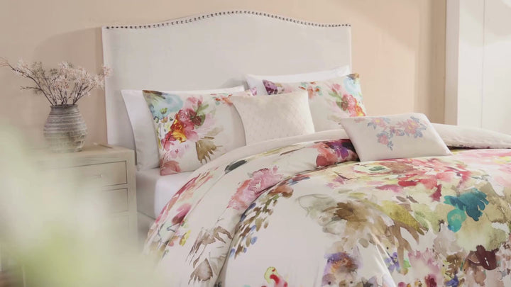 Bebejan Antique Flowers Ivory 5 Piece Reversible Comforter Set Comforter Sets By Bebejan®