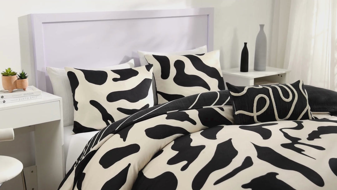 BebeTeen Ebony and Ivory Reversible Comforter Set Comforter Sets By Bebejan®