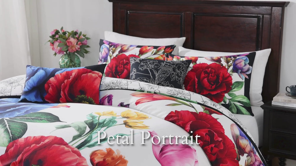 Bebejan Petal Portrait 5 Piece Reversible Comforter Set Comforter Sets By Bebejan®