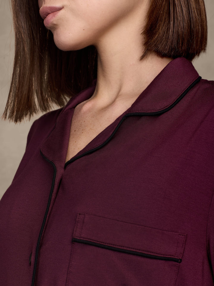 Soft-Knit Long Sleeve Pajama Set Pajama By Pure Parima