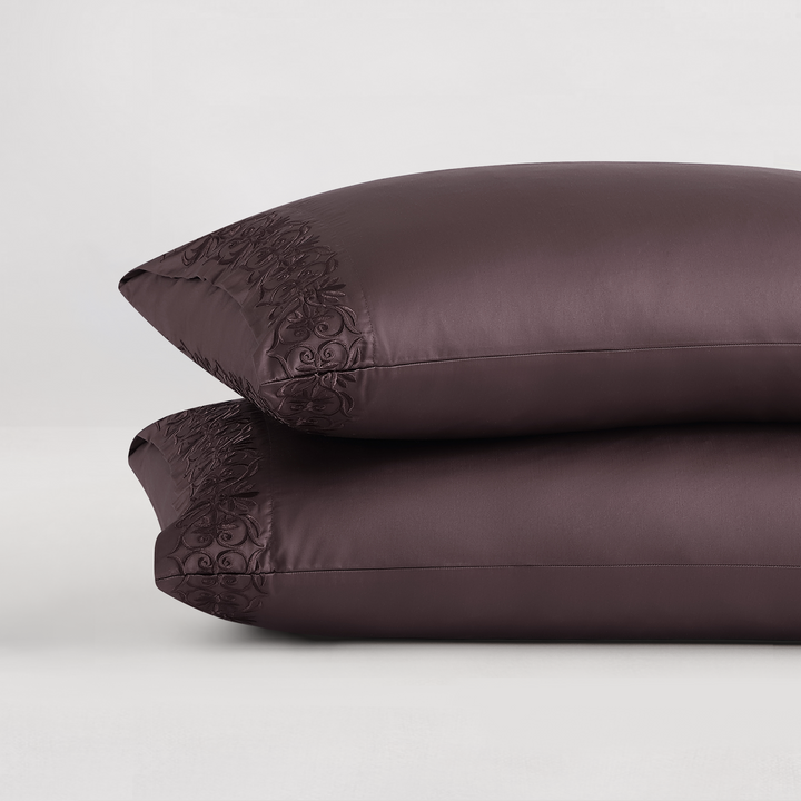 Ariane Pillowcase Set | 100% Certified Giza Egyptian Cotton Pillowcase By Pure Parima