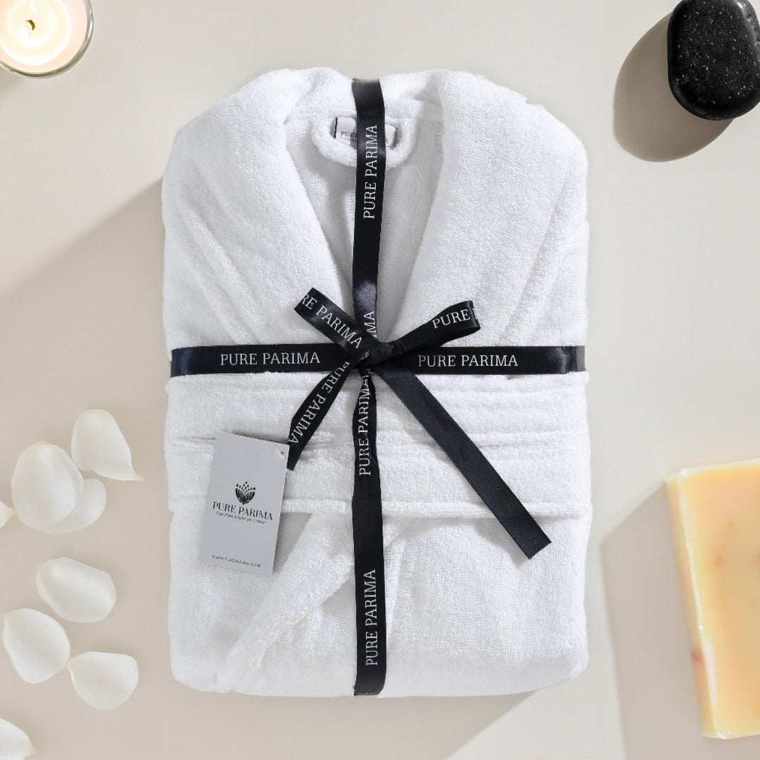 Egyptian Cotton Robe Bathrobe By Pure Parima