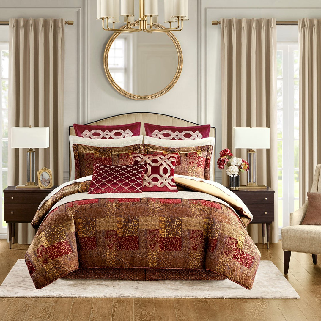 Red Comforter Set (King, Queen, Full, & Twin)