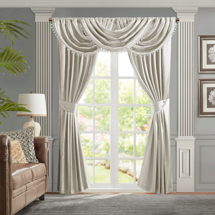 Avignon White Window Valance Window Valances By Croscill Home LLC