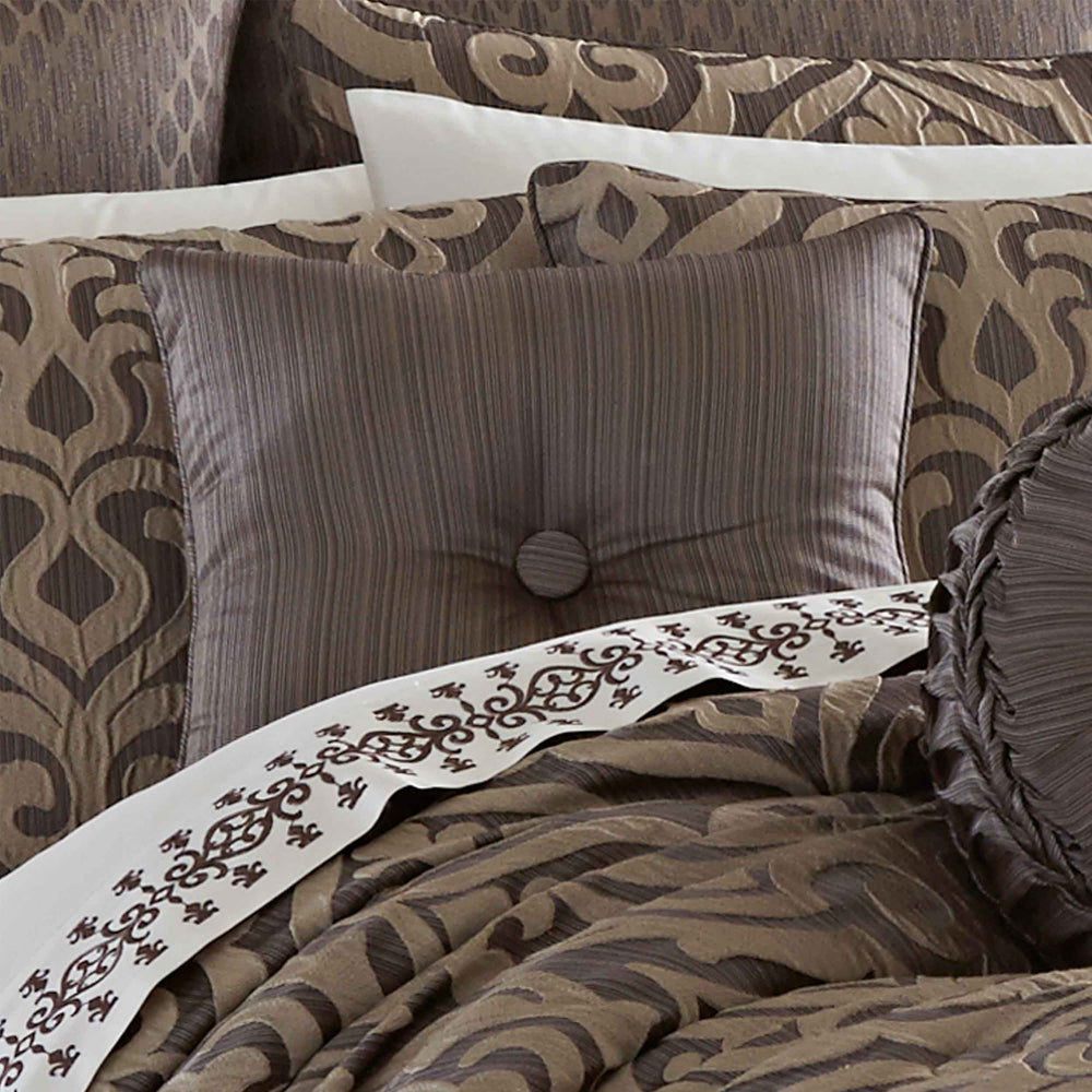 Astoria MINK Square Decorative Throw Pillow 16" x 16" By J Queen Throw Pillows By J. Queen New York