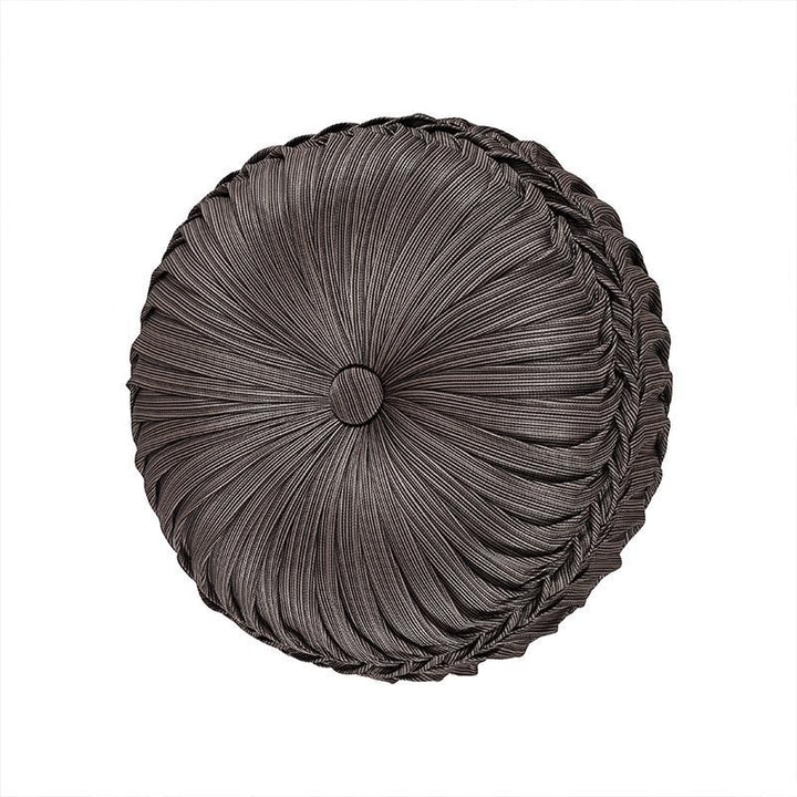 Astoria MINK Tufted Round Decorative Throw Pillow By J Queen Throw Pillows By J. Queen New York