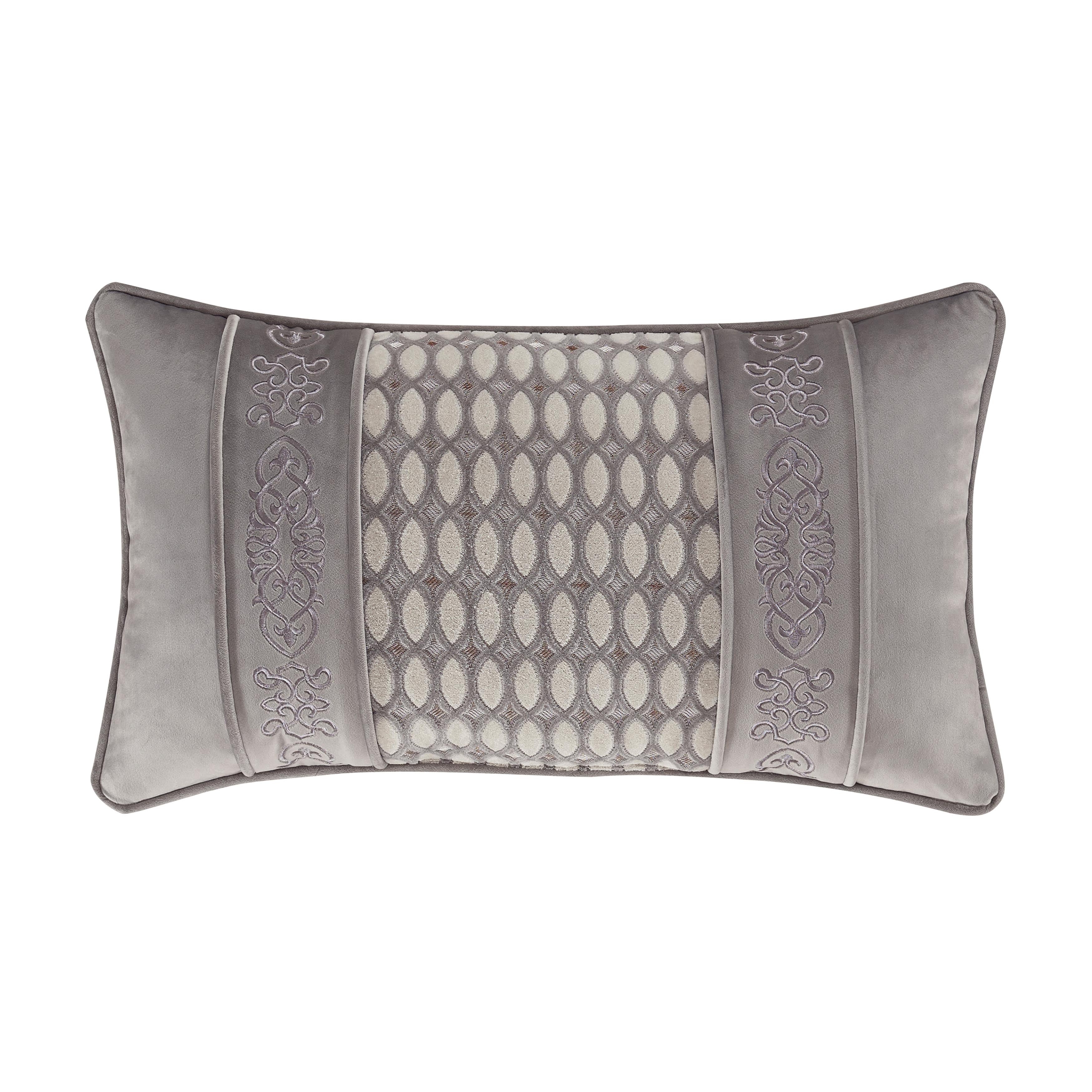 Silver decorative outlet pillows