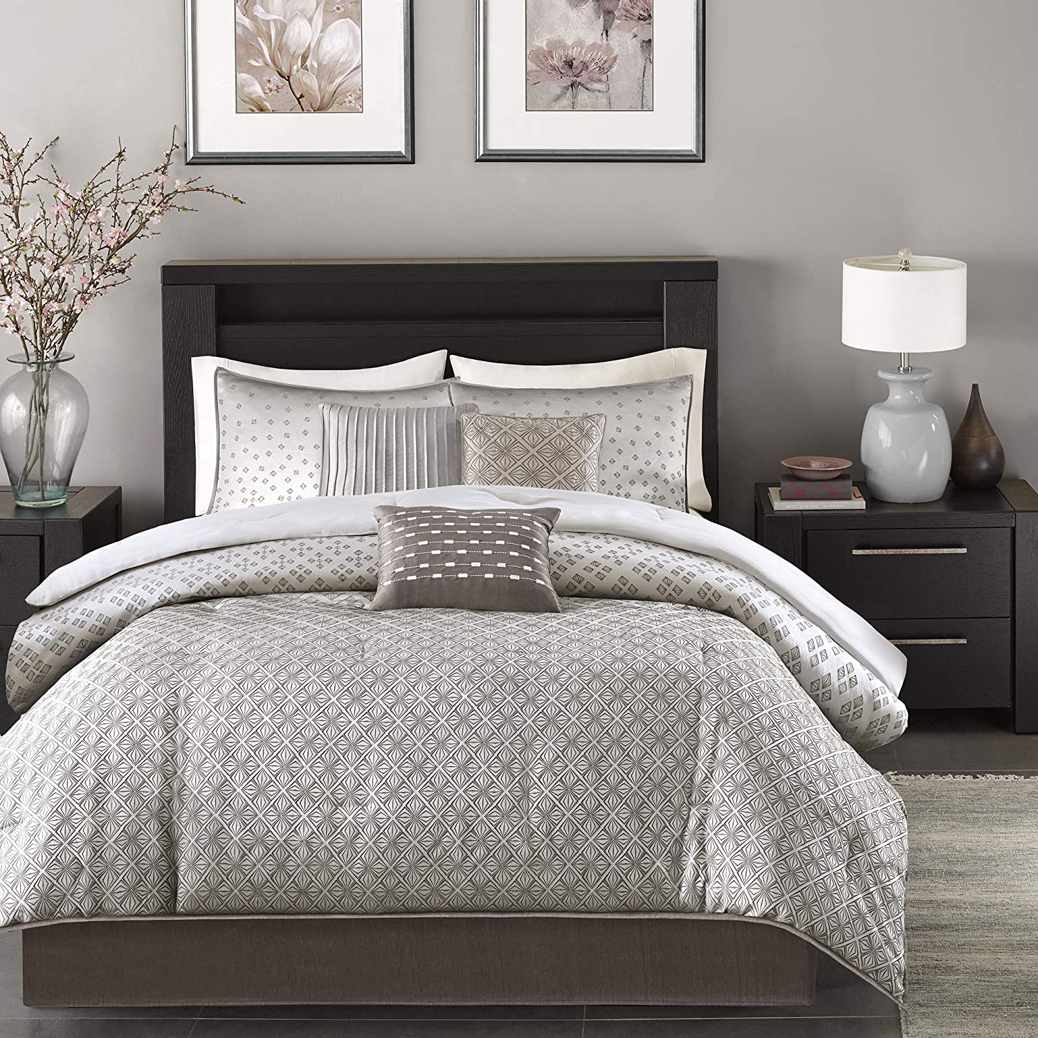 Madison Park Bedding Page 3 Latest Bedding   BiloxiSilver7 PieceComforterSet 1 