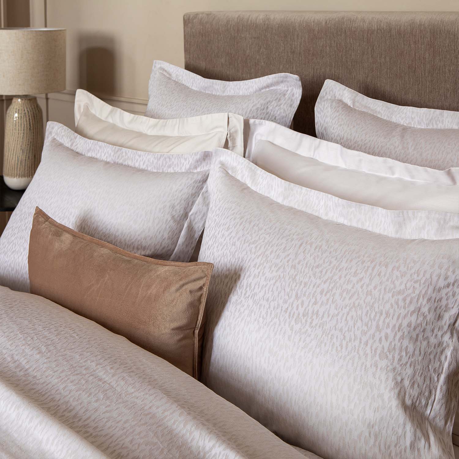 Caractere Beige Duvet Cover