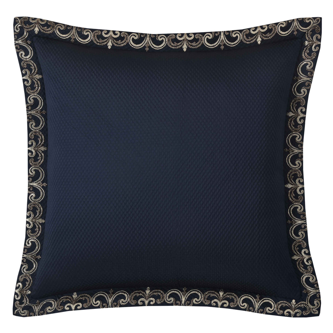 Caruso Blue Euro Sham- Euro Sham By J. Queen New York
