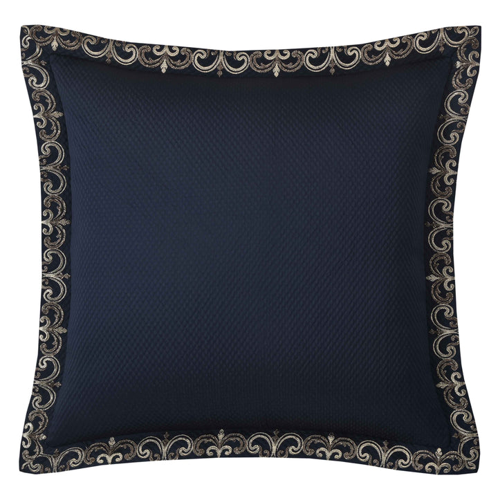Caruso Blue Euro Sham- Euro Sham By J. Queen New York