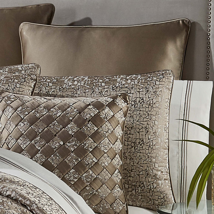 Cracked Taupe Ice Euro Sham By J Queen Euro Sham By J. Queen New York