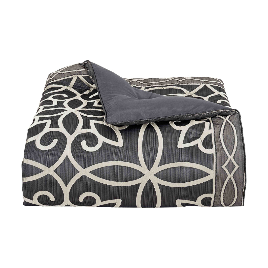Deco Charcoal 4-Piece Comforter Set