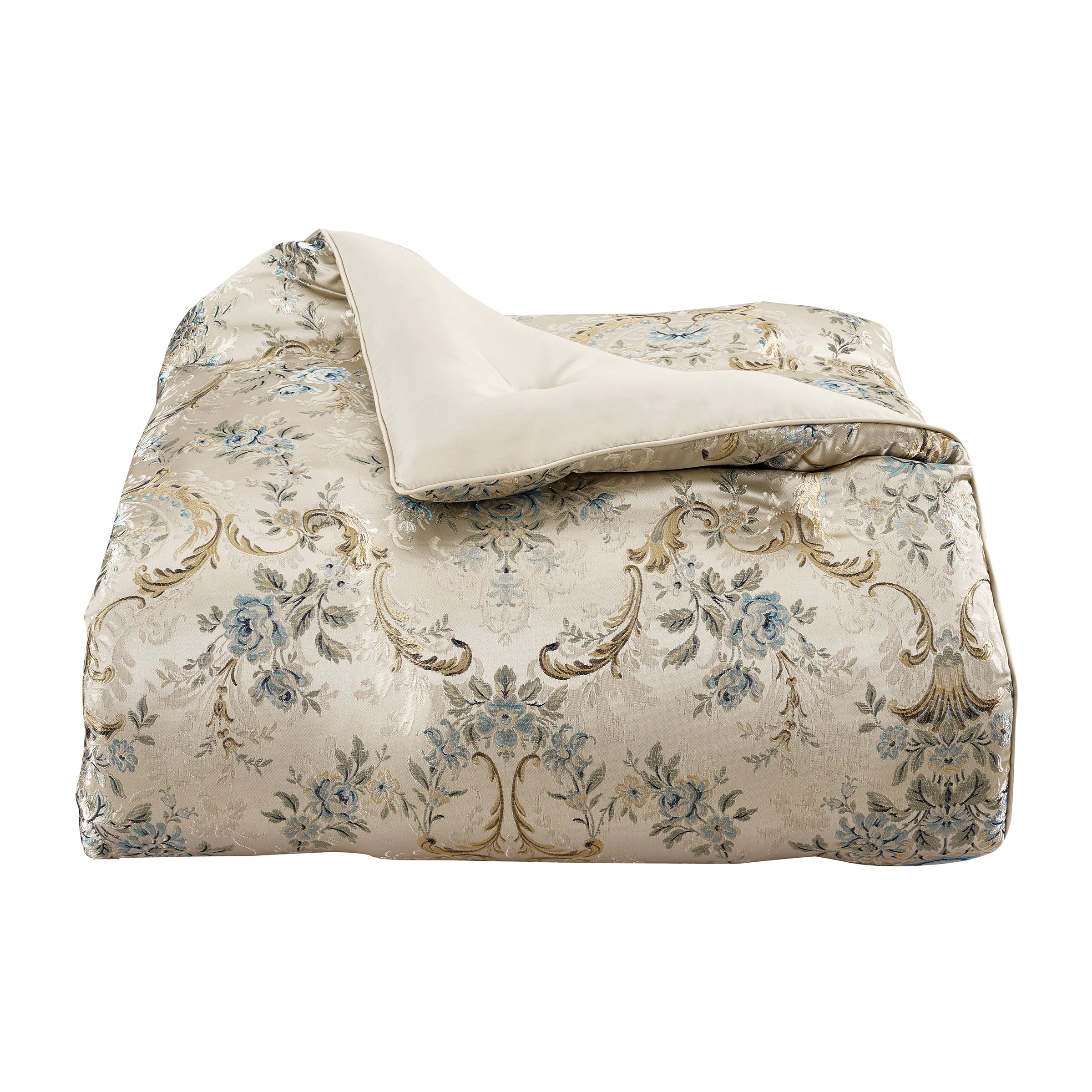 Jacqueline Teal 4-Piece Comforter Set By J Queen