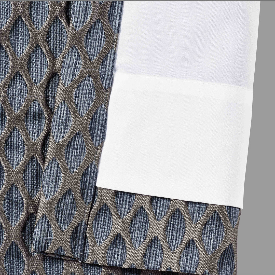 Leah Blue Window Panel Pair (Set of 2) Window Panels By J. Queen New York