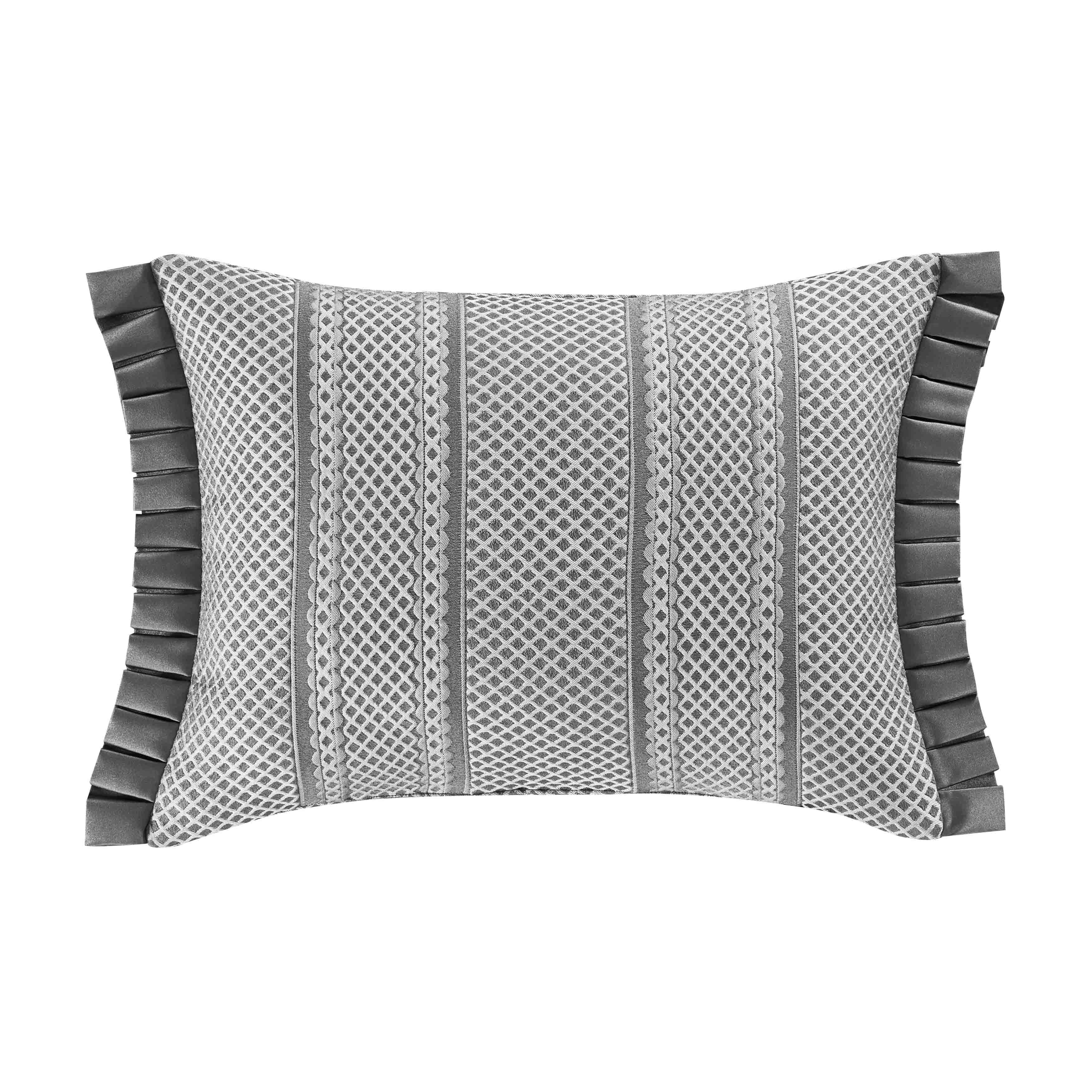 Charcoal and 2025 white throw pillows