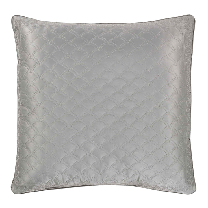 Lyndon Silver Square Decorative Throw Pillow 20" x 20" Throw Pillows By J. Queen New York