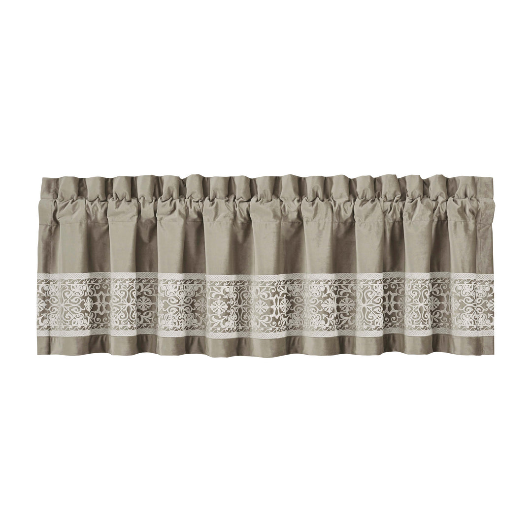 Opulence Linen Straight Window Valance By J Queen Window Valances By J. Queen New York