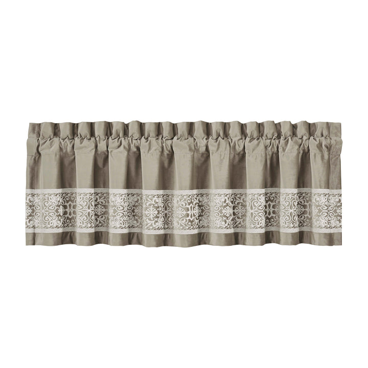 Opulence Linen Straight Window Valance By J Queen Window Valances By J. Queen New York
