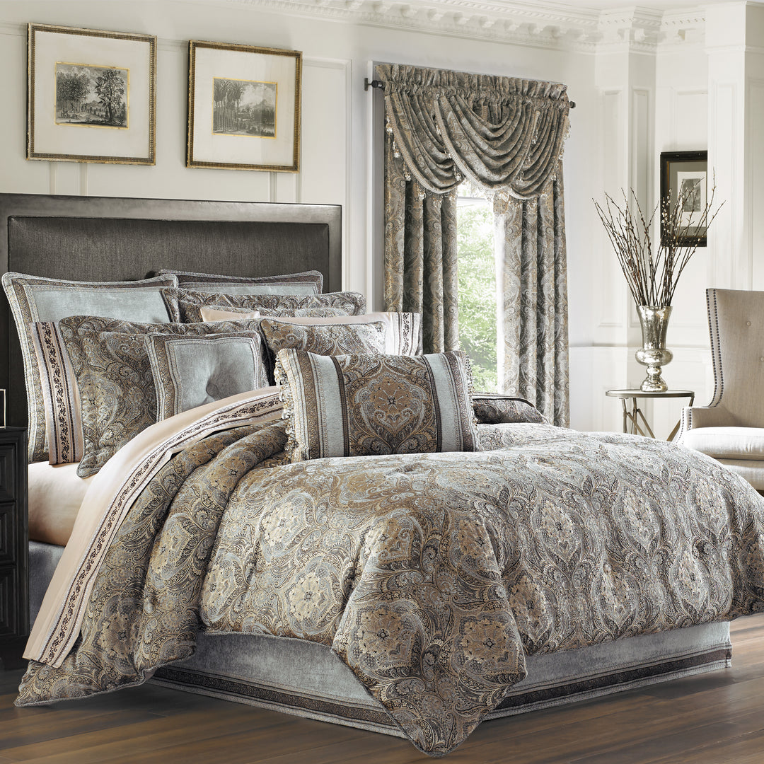 Provence Stone 4-Piece Comforter Set By J Queen