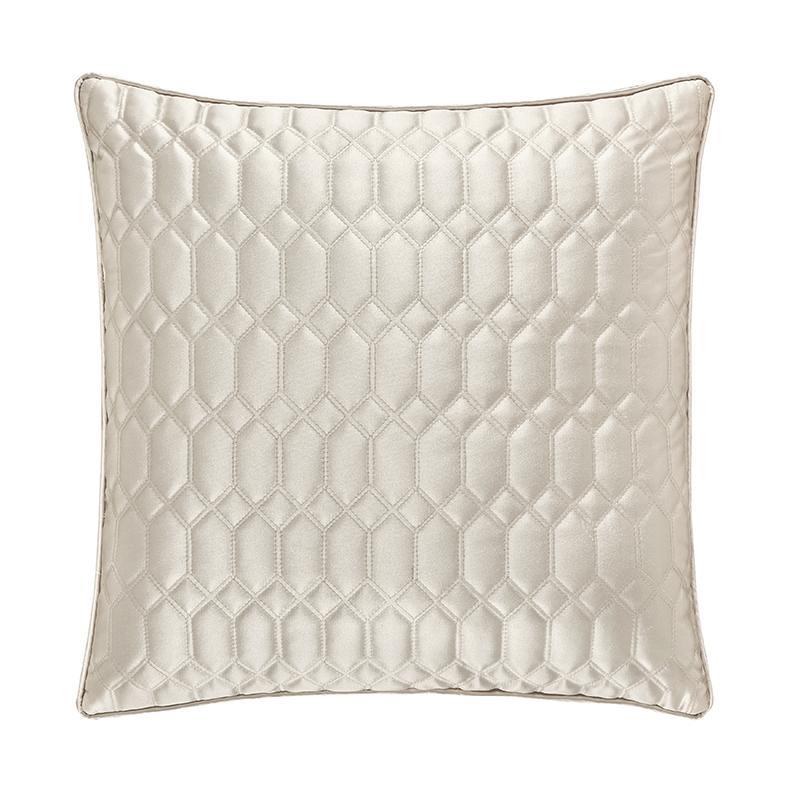 Satinique Natural Square Decorative Throw Pillow By J Queen Throw Pillows By J. Queen New York