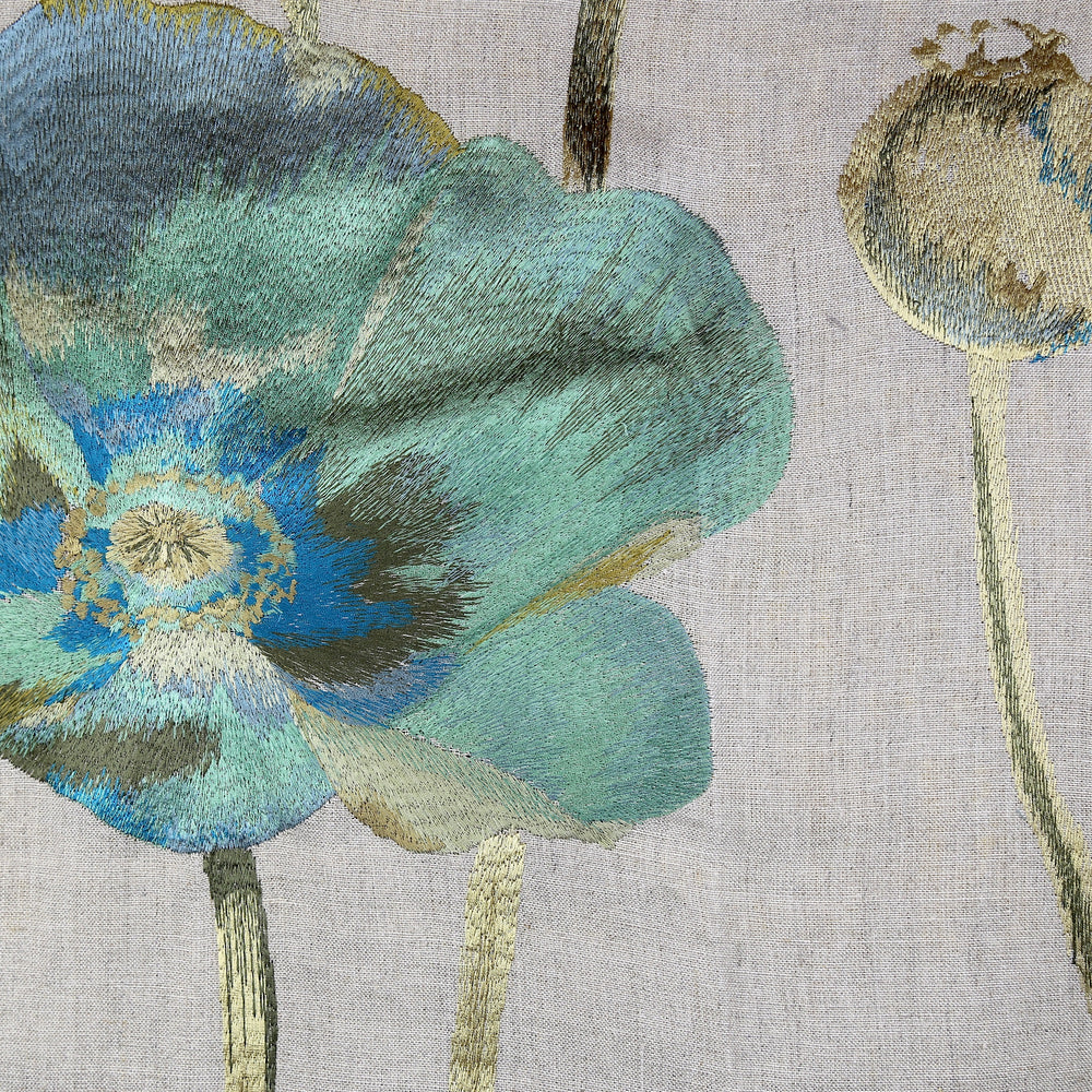 Opium Azure Decorative Throw Pillow 20" x 20"
