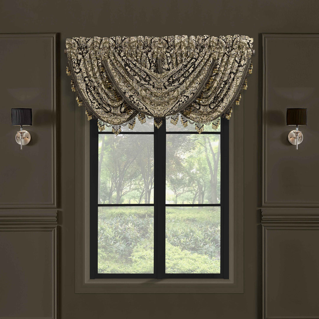 Terra Green Waterfall Window Valance - Final Sale Window Valances By Latest Bedding