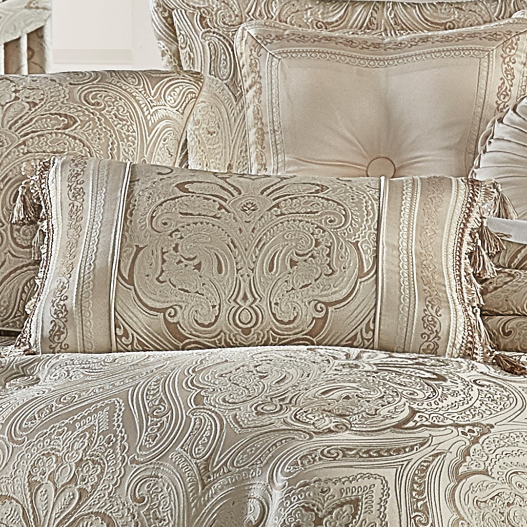 Trinity Champagne Boudoir Decorative Throw Pillow 22" x 15" By J Queen Throw Pillows By J. Queen New York